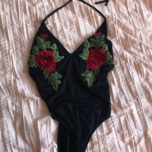 Black Rose Body Suit
